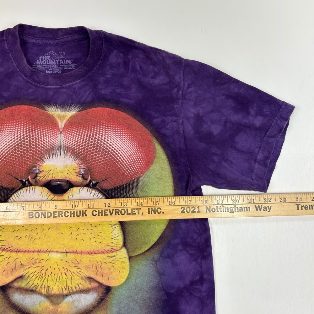 The Mountain Fly Face Graphic Tee Purple Tie Dye Insect Shirt Small 96926 - Picture 3 of 6